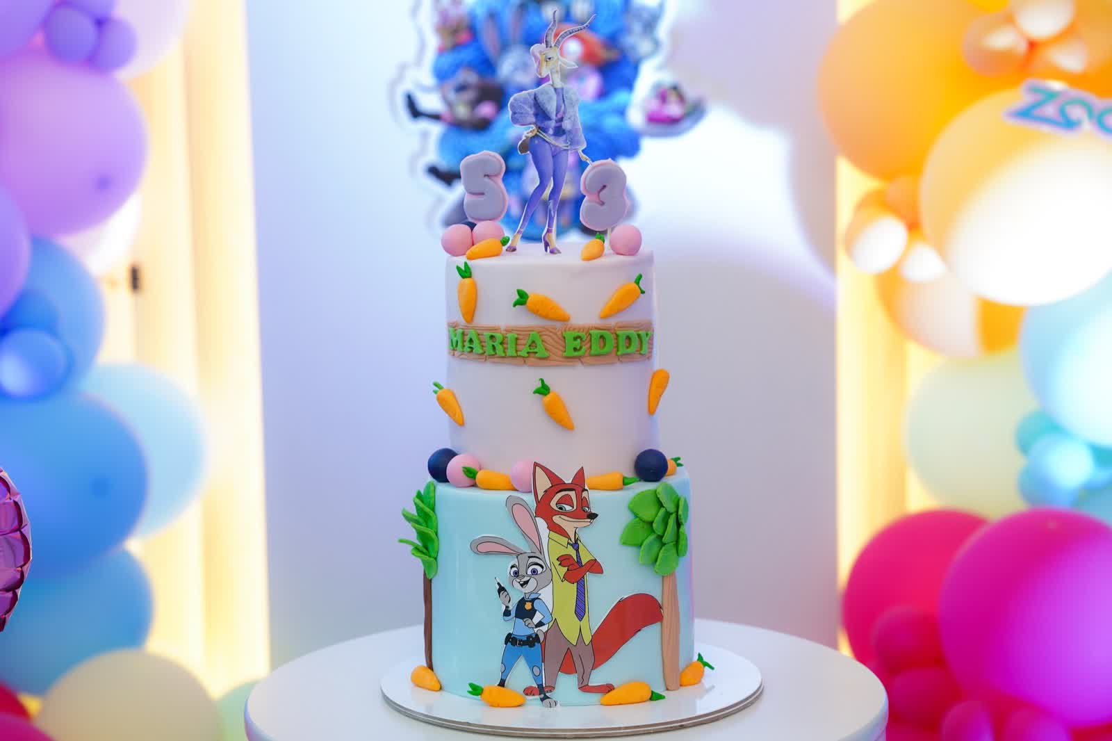 Birthday cake for the celebration