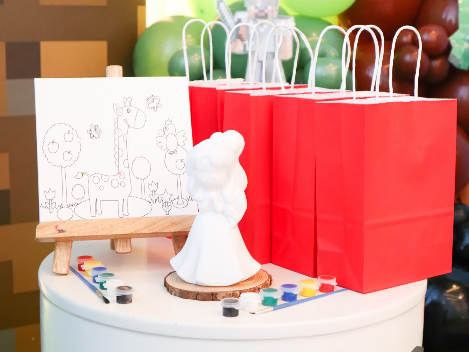 Party giveaway canvas painting activity