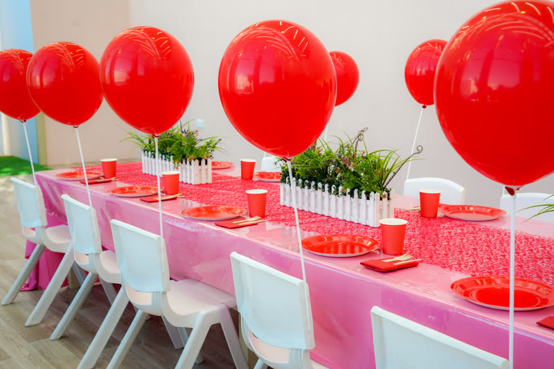 Red birthday theme